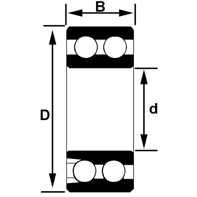 Roulement A Billes Contact Oblique 3206B référence fournisseur 40163201